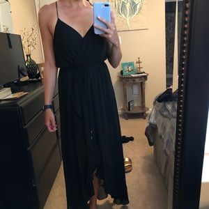 Bebe black high-low maxi
